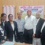 जिला एवं सत्र न्यायालय परिसर में मनाया गया होली मिलन समारोह